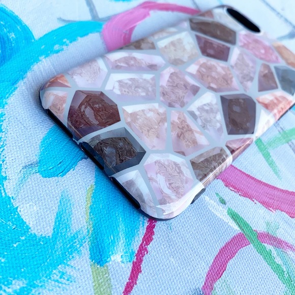 iPhone XS Max Case Marble Gem Print NEW - Picture 4 of 6